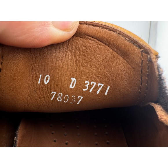 Allen Edmonds Weekender Tan Leather Slip On‎ Loafers Mens 10 D 3771 Made in USA
